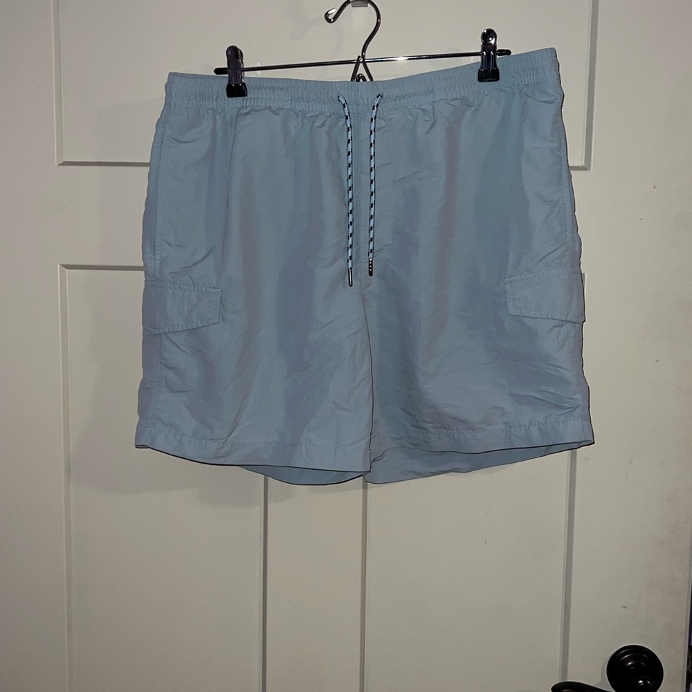 Men's Light Blue Cargo Shorts